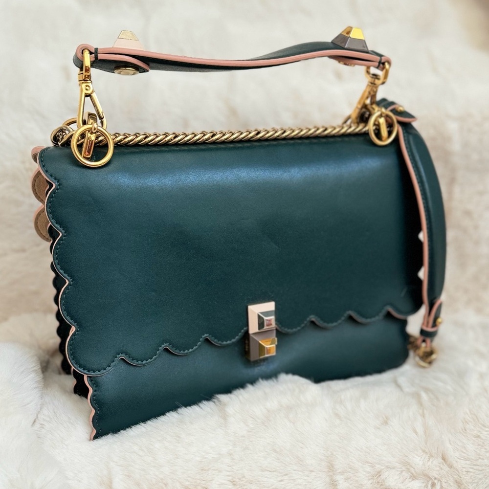 Fendi Shoulder Bag Studded Kan I Satchel